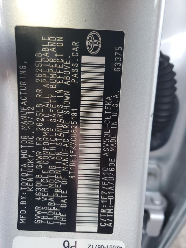 2012 Toyota Camry - Image 12