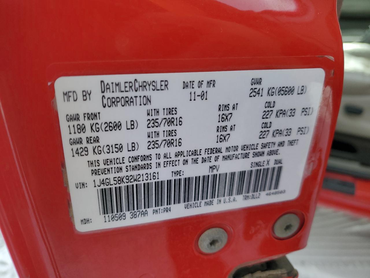 2002 Jeep Liberty (North America) - Image 13