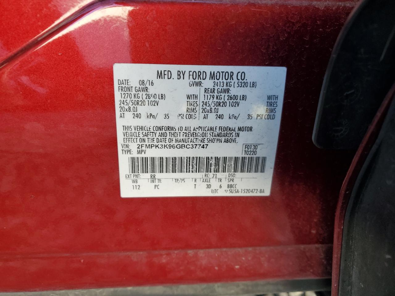 2016 Ford Edge - Image 12