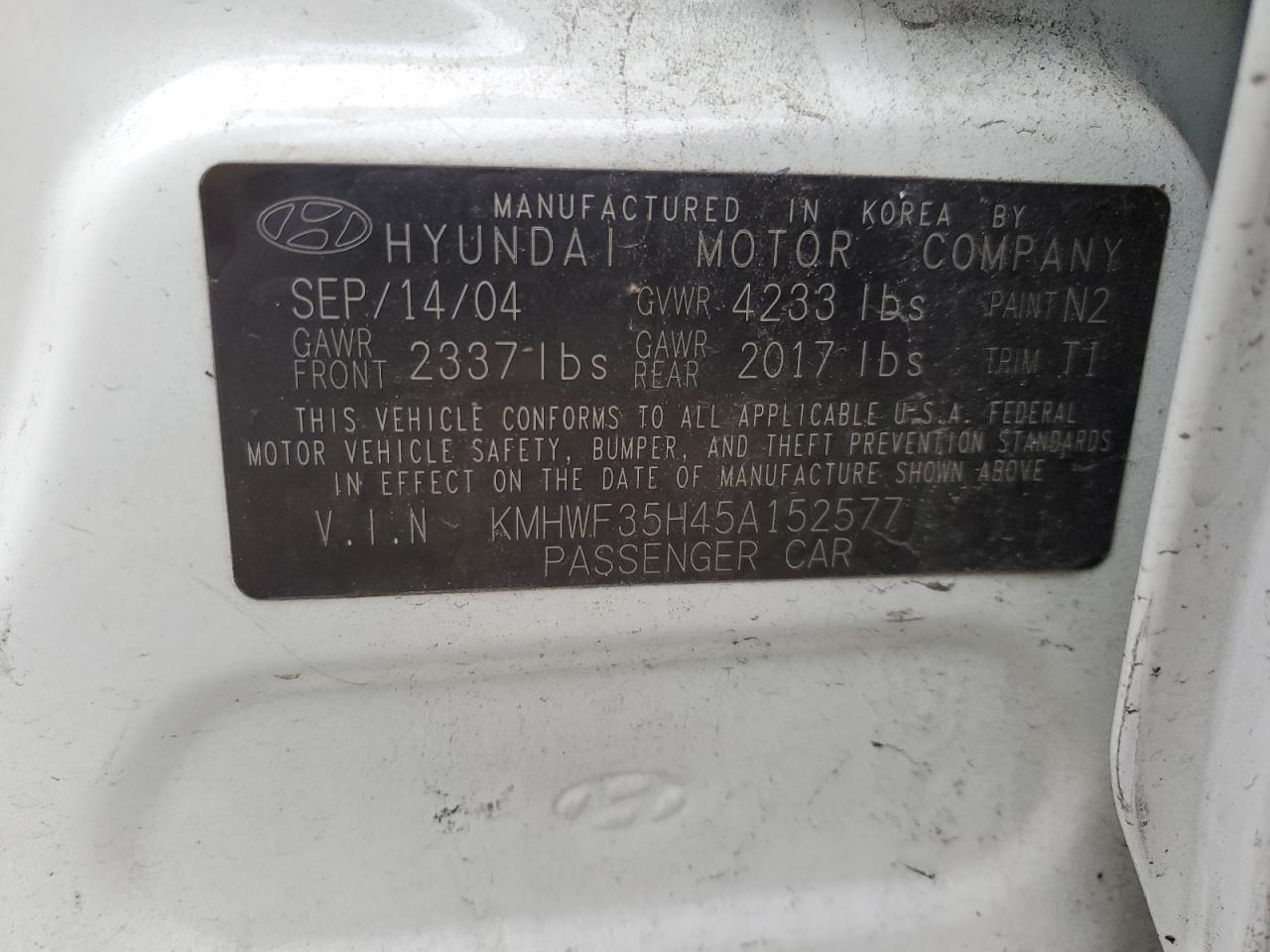 2005 Hyundai Sonata - Image 14