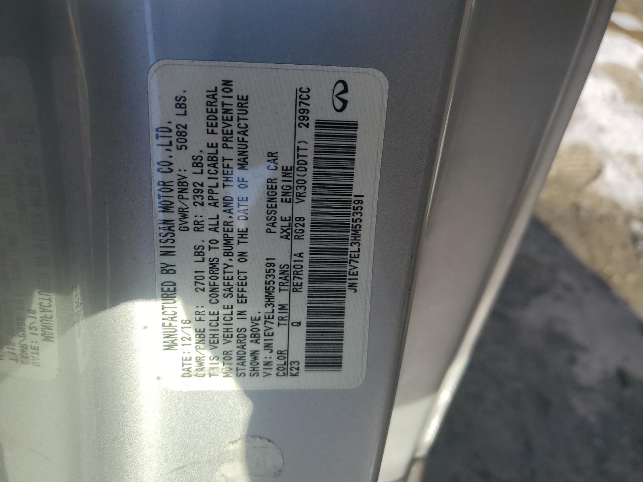 2017 Infiniti Q60 - Image 12