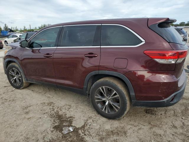  TOYOTA HIGHLANDER 2019 Бордовий