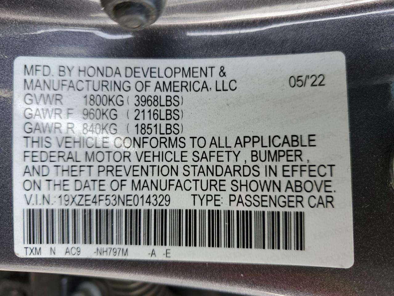 2022 Honda Insight - Image 13