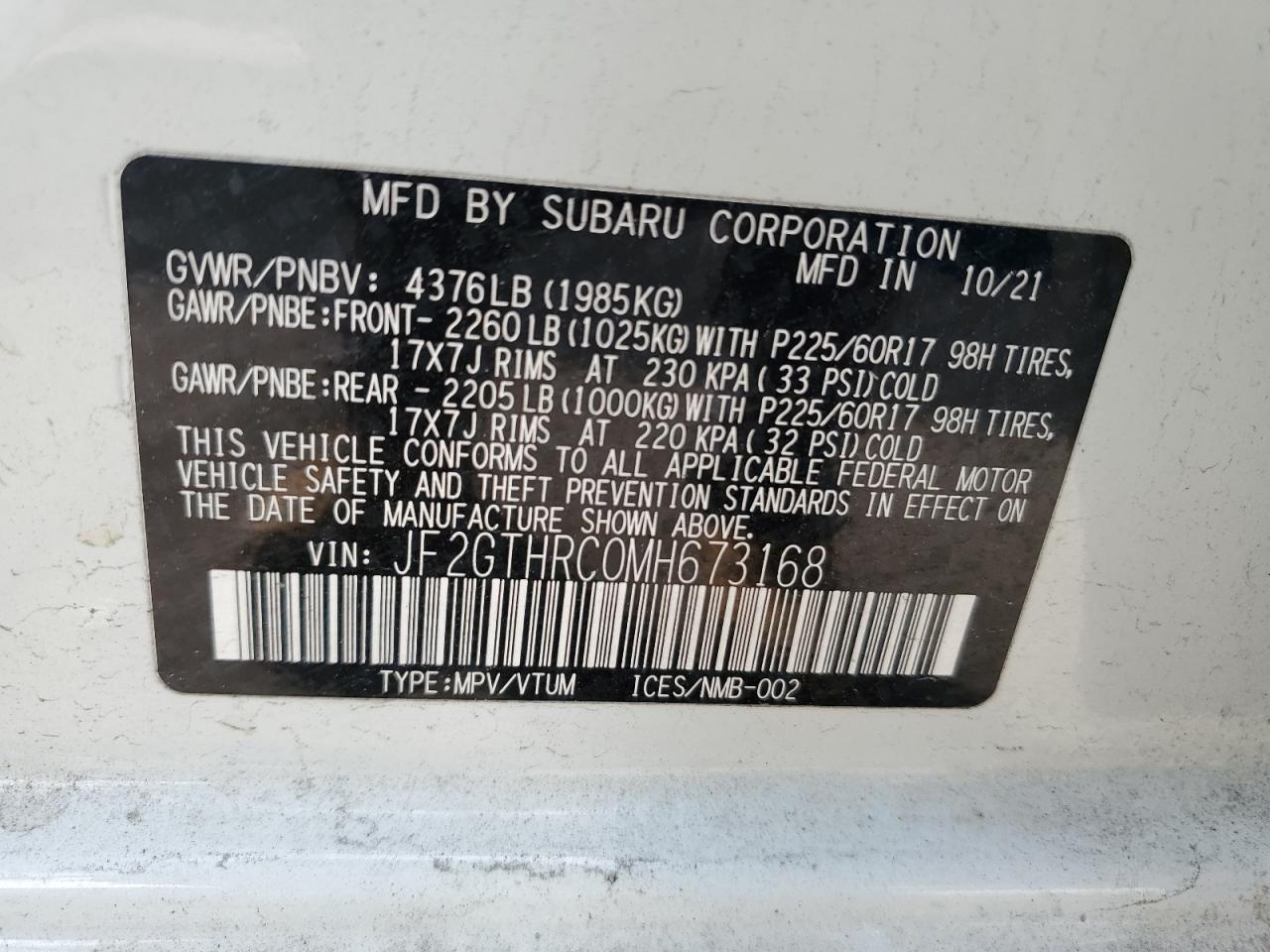 2021 Subaru XV - Image 13