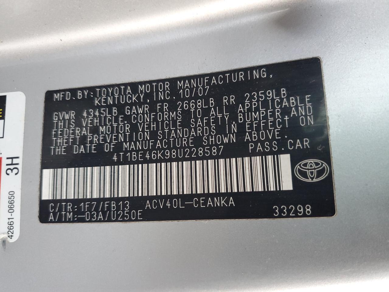 2008 Toyota Camry - Image 13