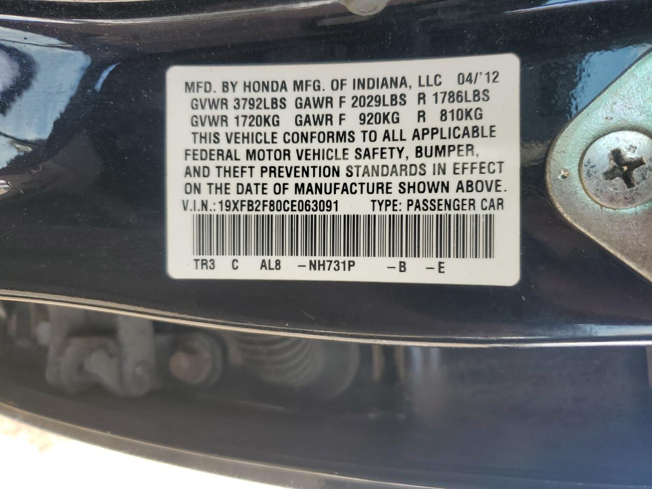 2012 Honda Civic - Image 14