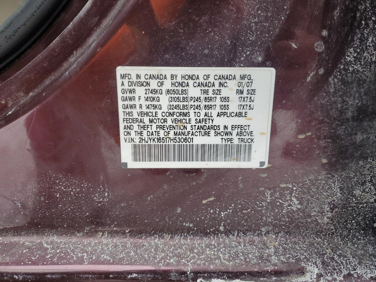 2007 Honda Ridgeline - Image 12