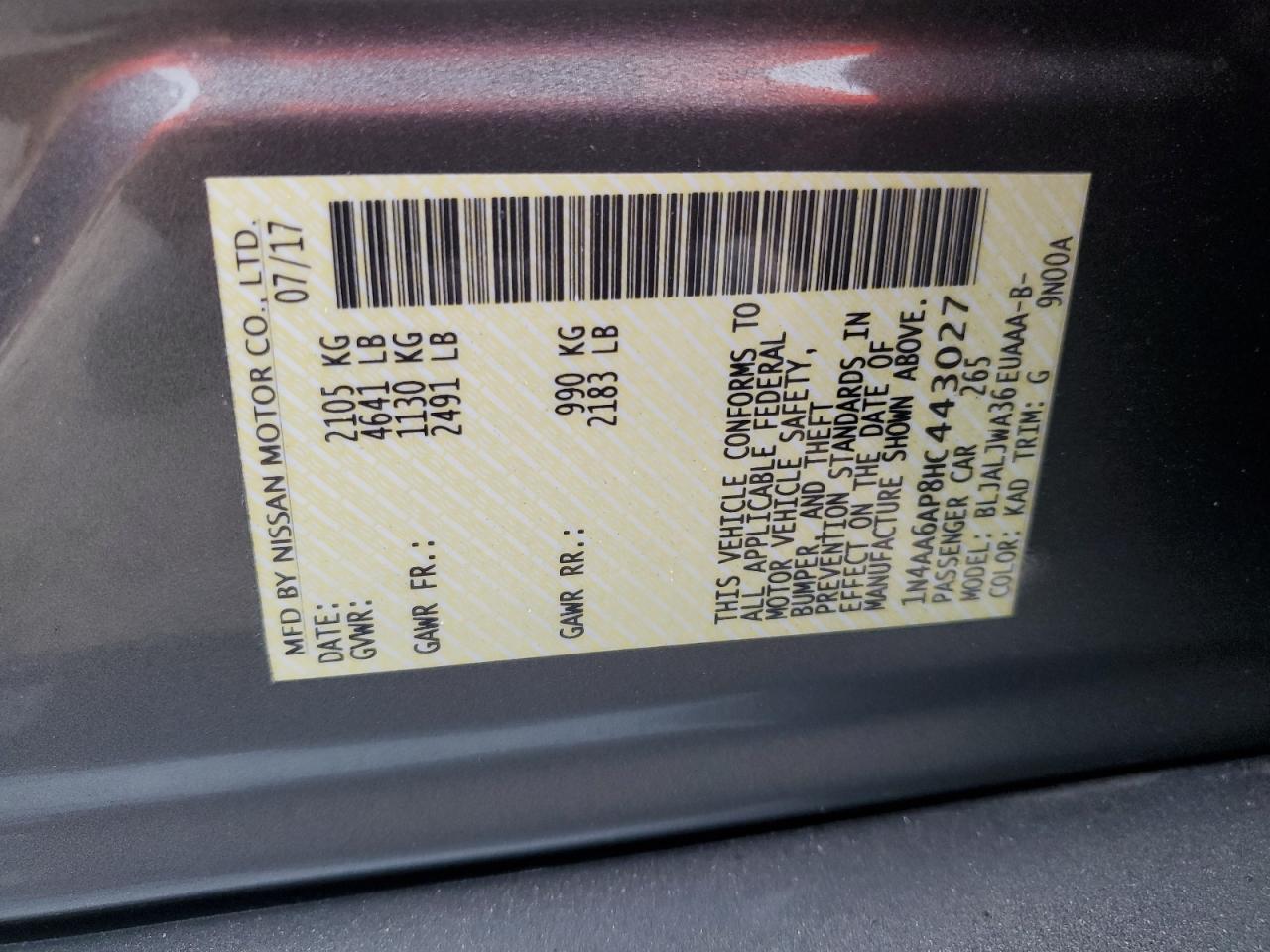 2017 Nissan Maxima - Image 12