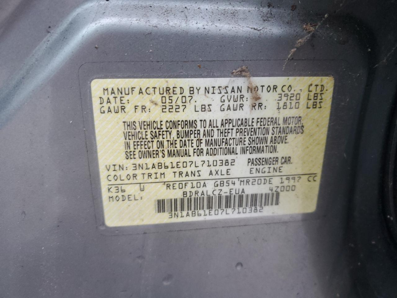 2007 Nissan Sentra - Image 12