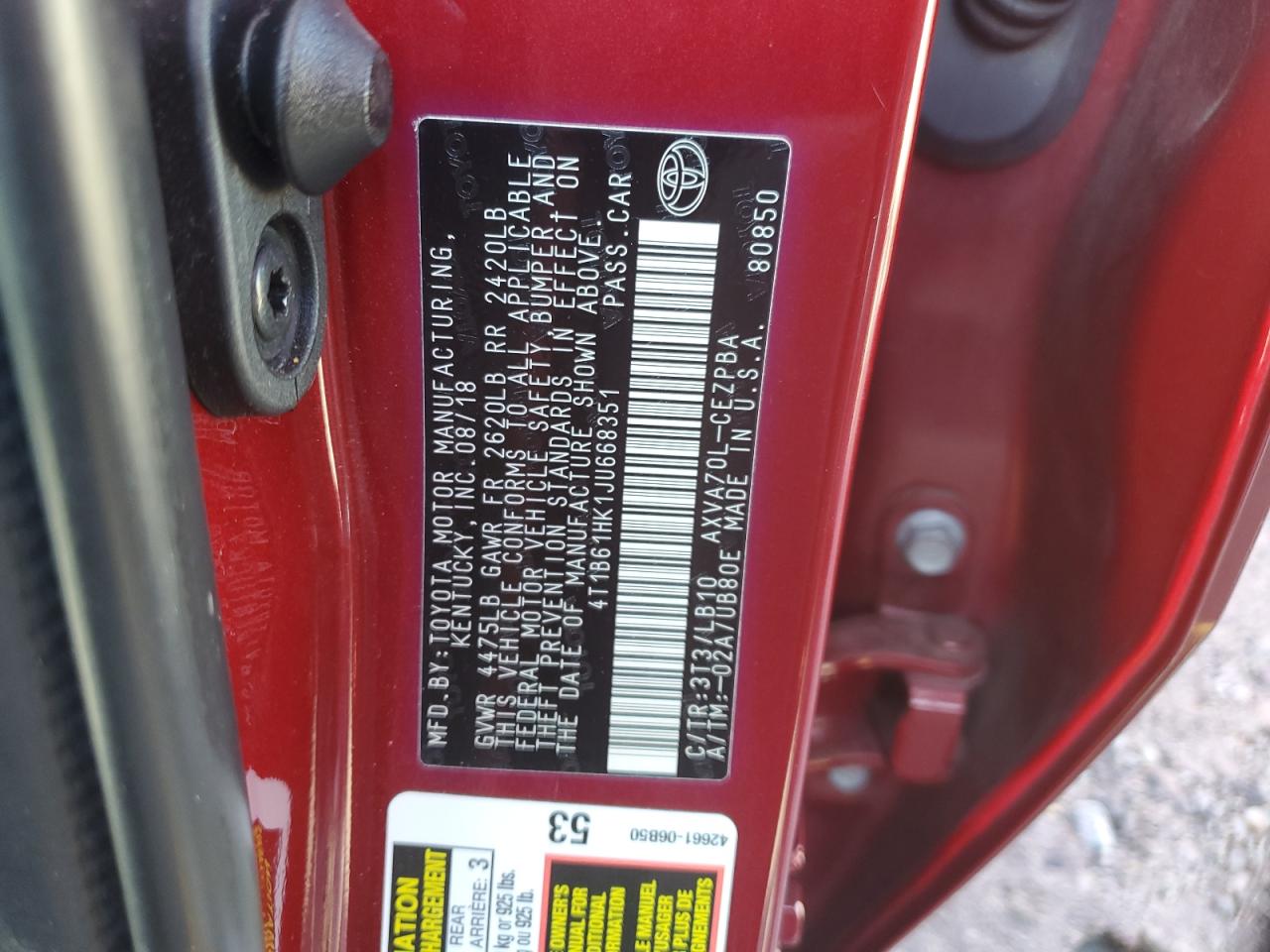2018 Toyota Camry - Image 14