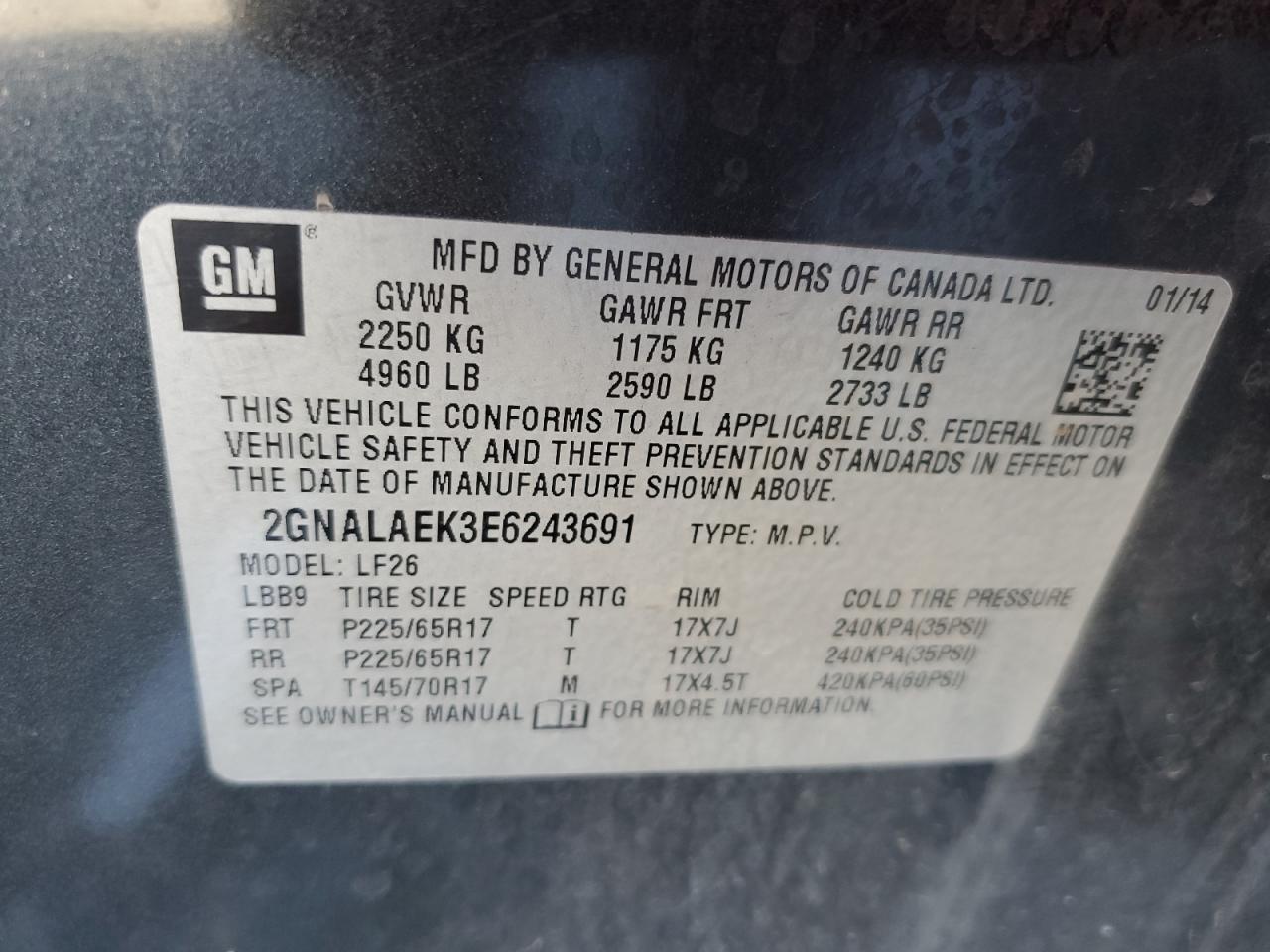 2014 Chevrolet Equinox - Image 15