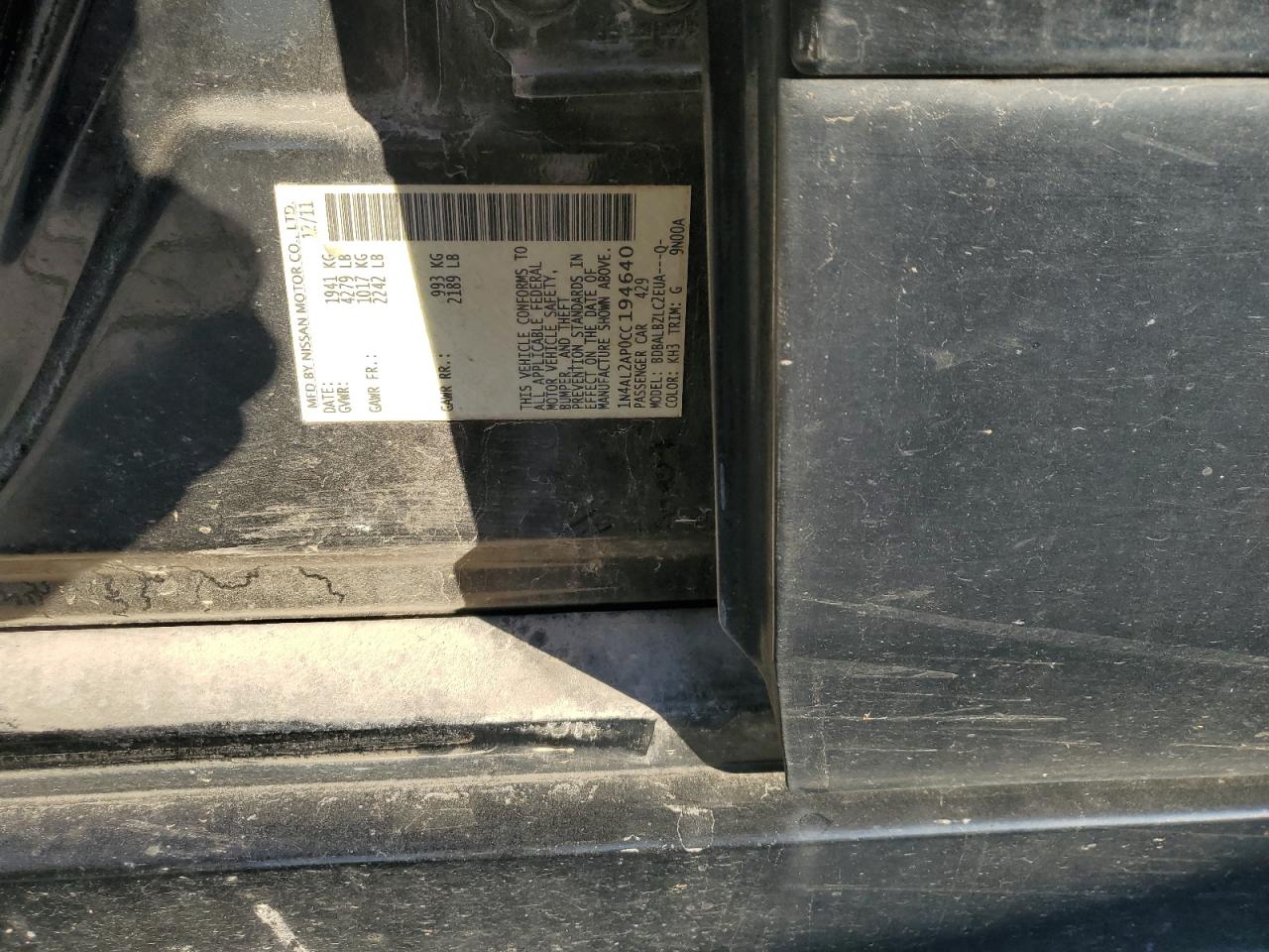 2012 Nissan Altima - Image 14