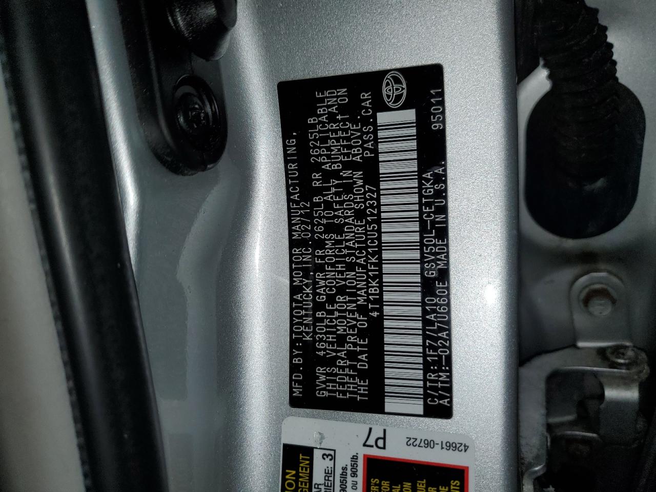 2012 Toyota Camry - Image 14