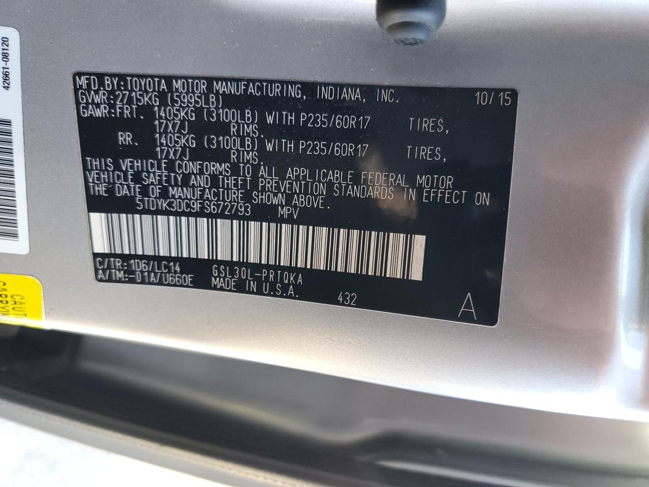 2015 Toyota Sienna - Image 13