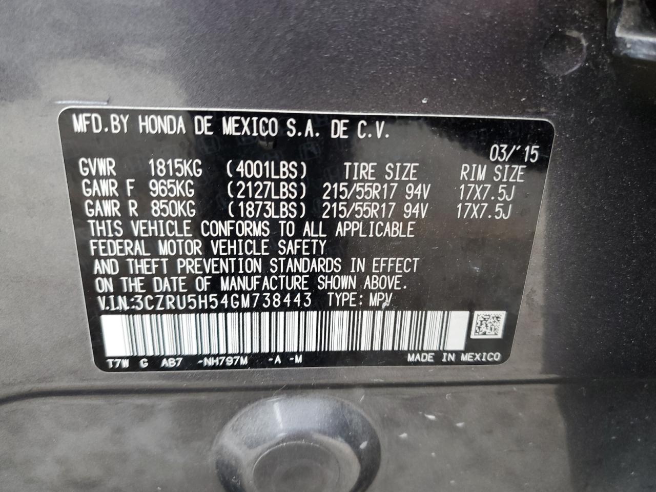 2016 Honda HR-V - Image 14