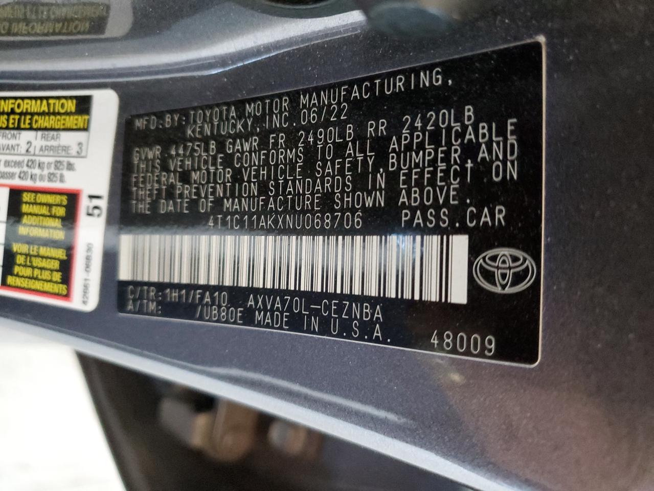 2022 Toyota Camry - Image 13