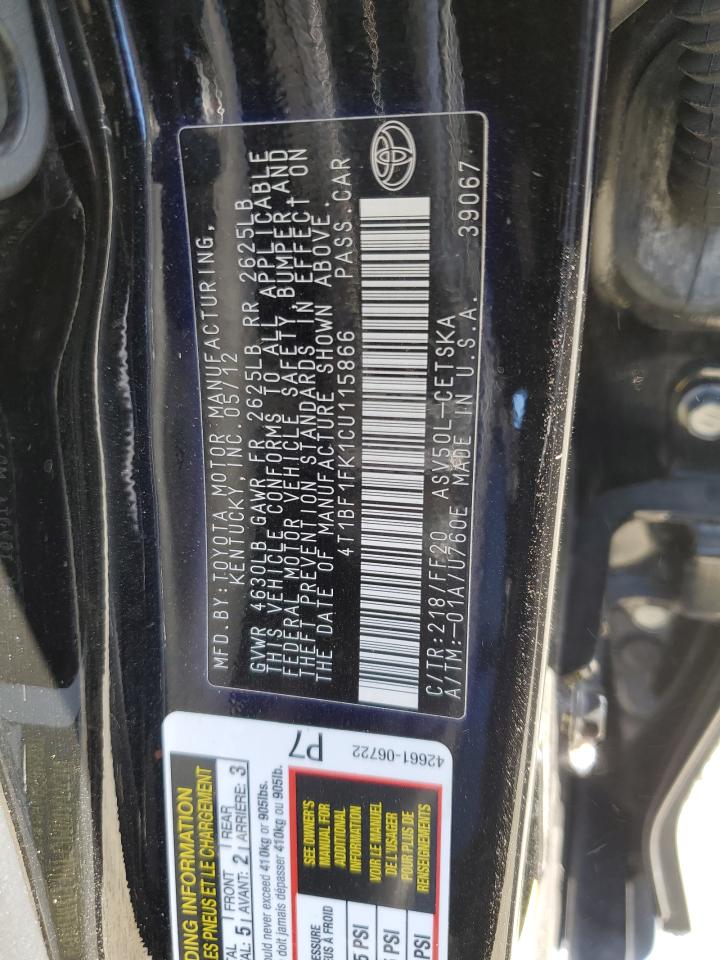 2012 Toyota Camry - Image 14