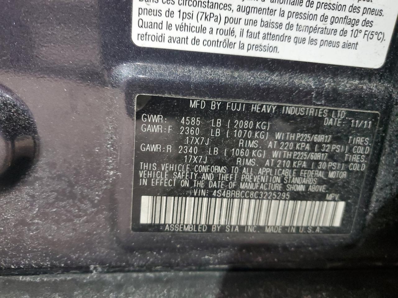 2012 Subaru Outback - Image 12