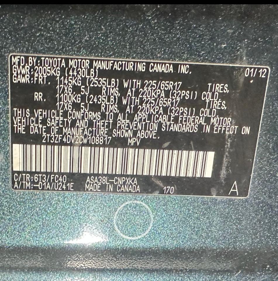 2012 Toyota RAV 4 - Image 10