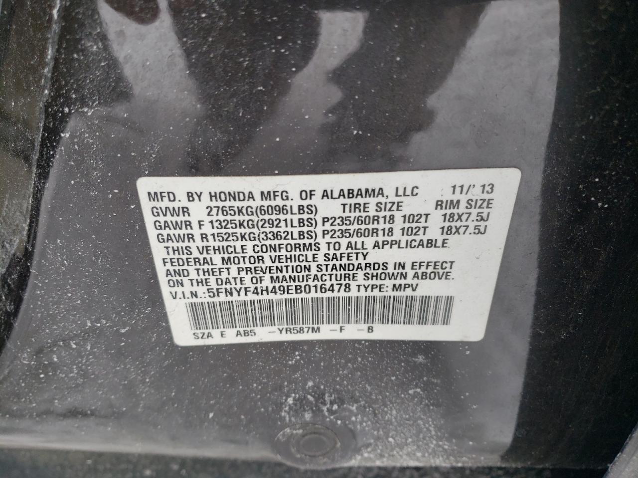 2014 Honda Pilot - Image 13