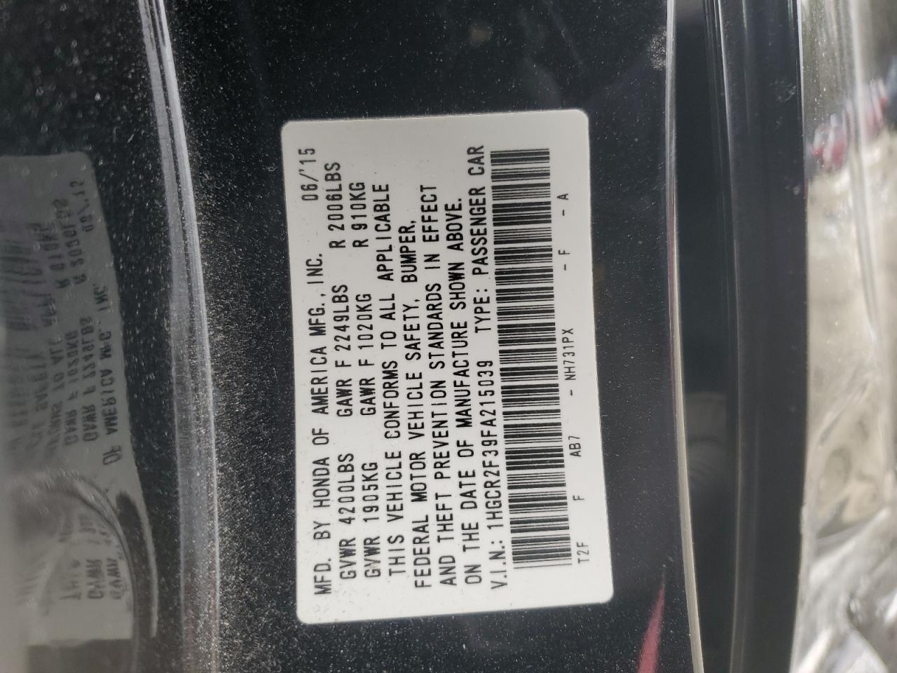 2015 Honda Accord - Image 14