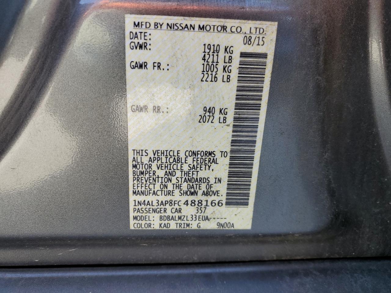 2015 Nissan Altima - Image 13