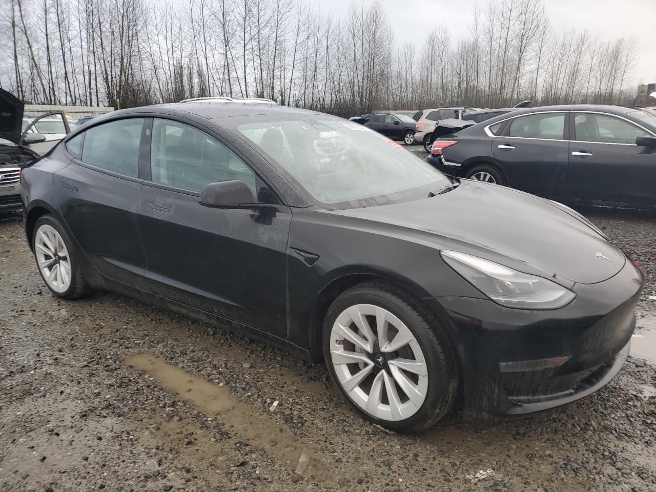 VIN 5YJ3E1EB8MF101020 2021 TESLA MODEL 3 no.4