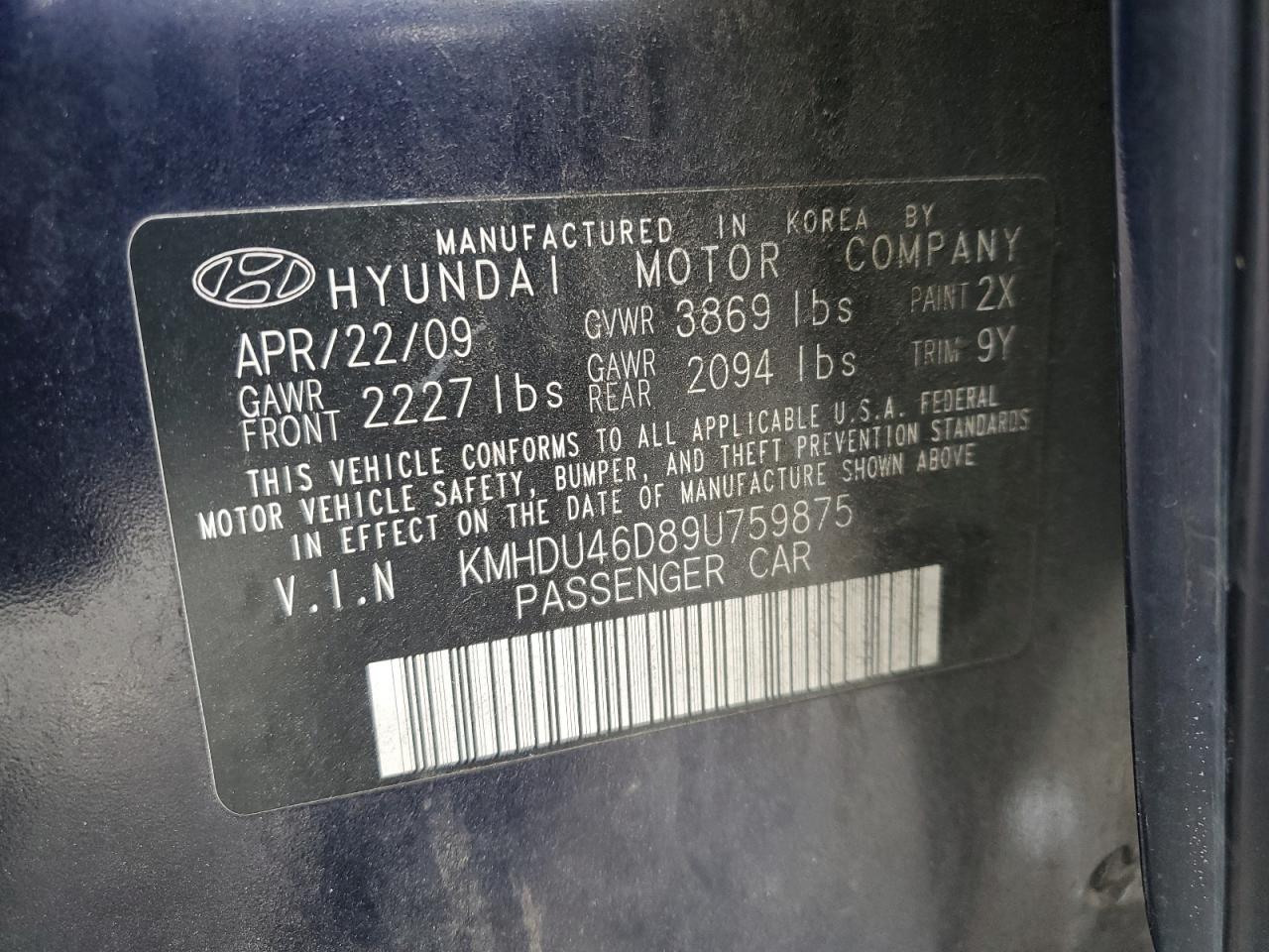 2009 Hyundai Elantra - Image 14