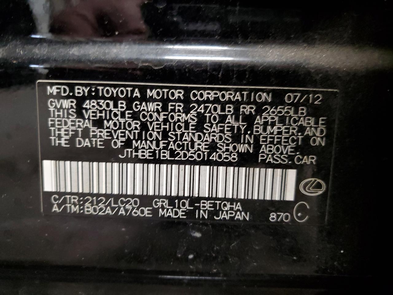 2013 Lexus GS - Image 13