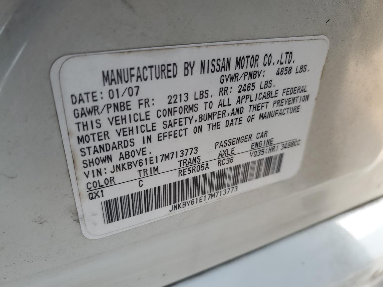 2007 Infiniti G - Image 12