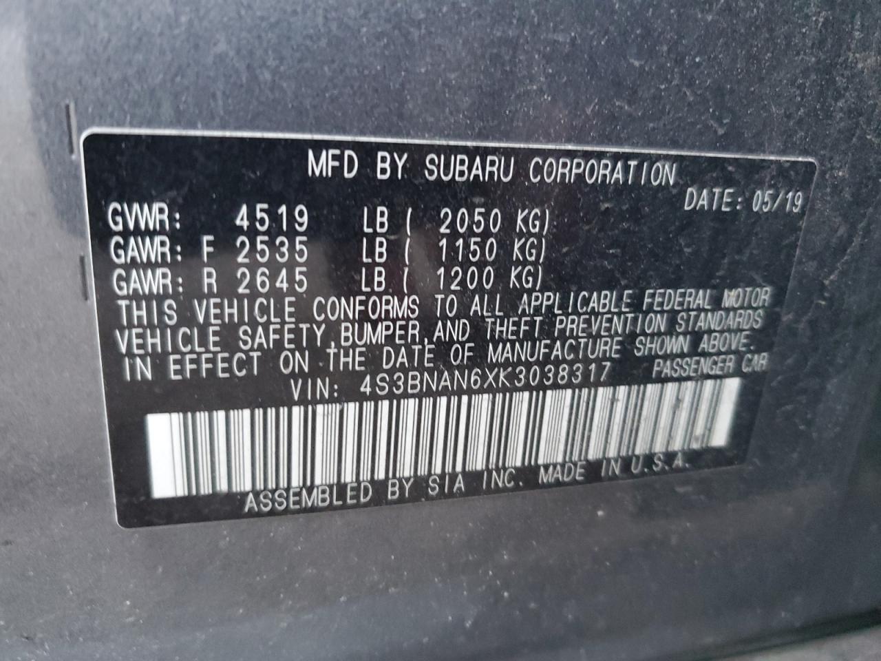 2019 Subaru Legacy - Image 13