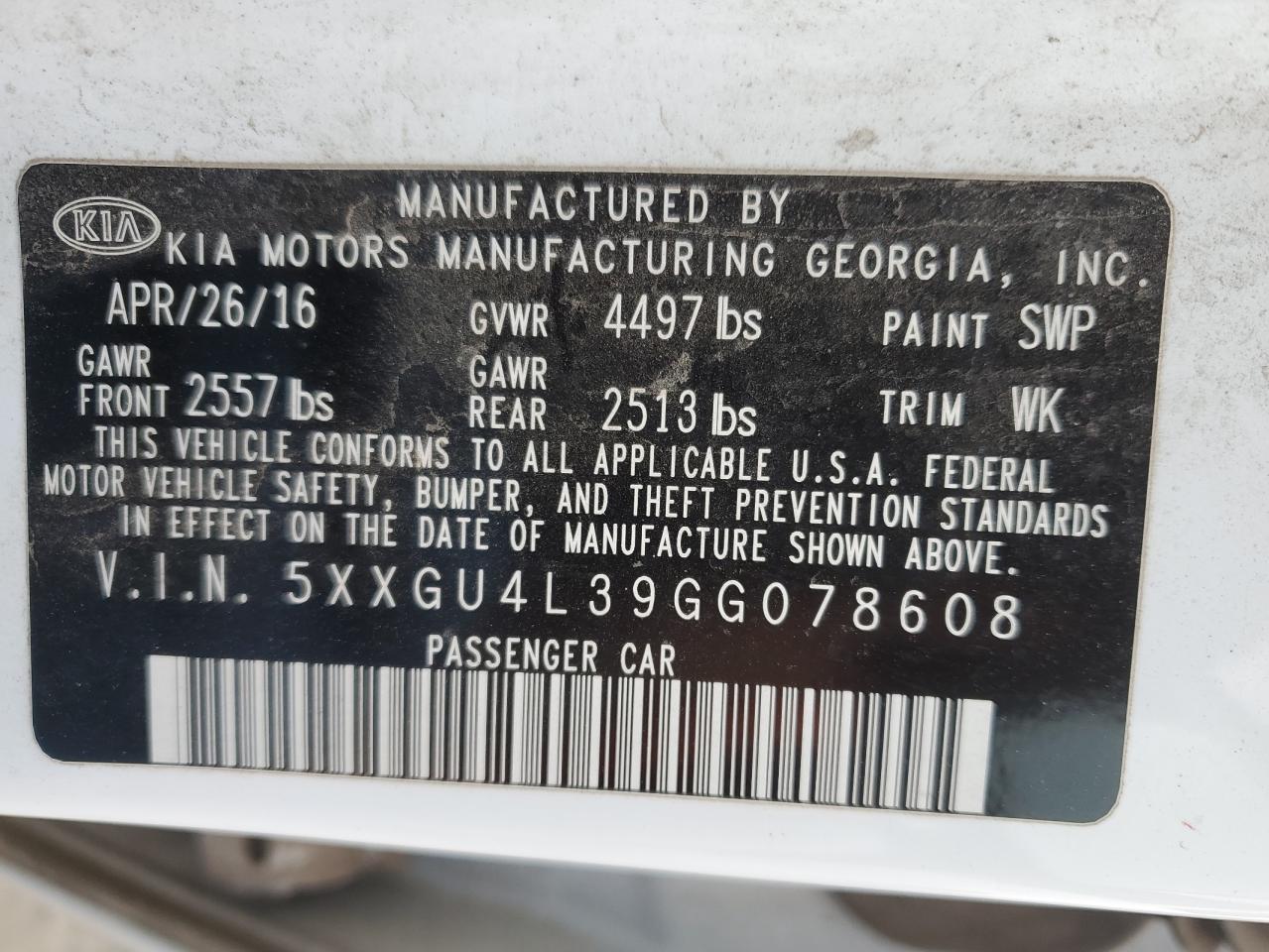 2016 Kia Optima - Image 12