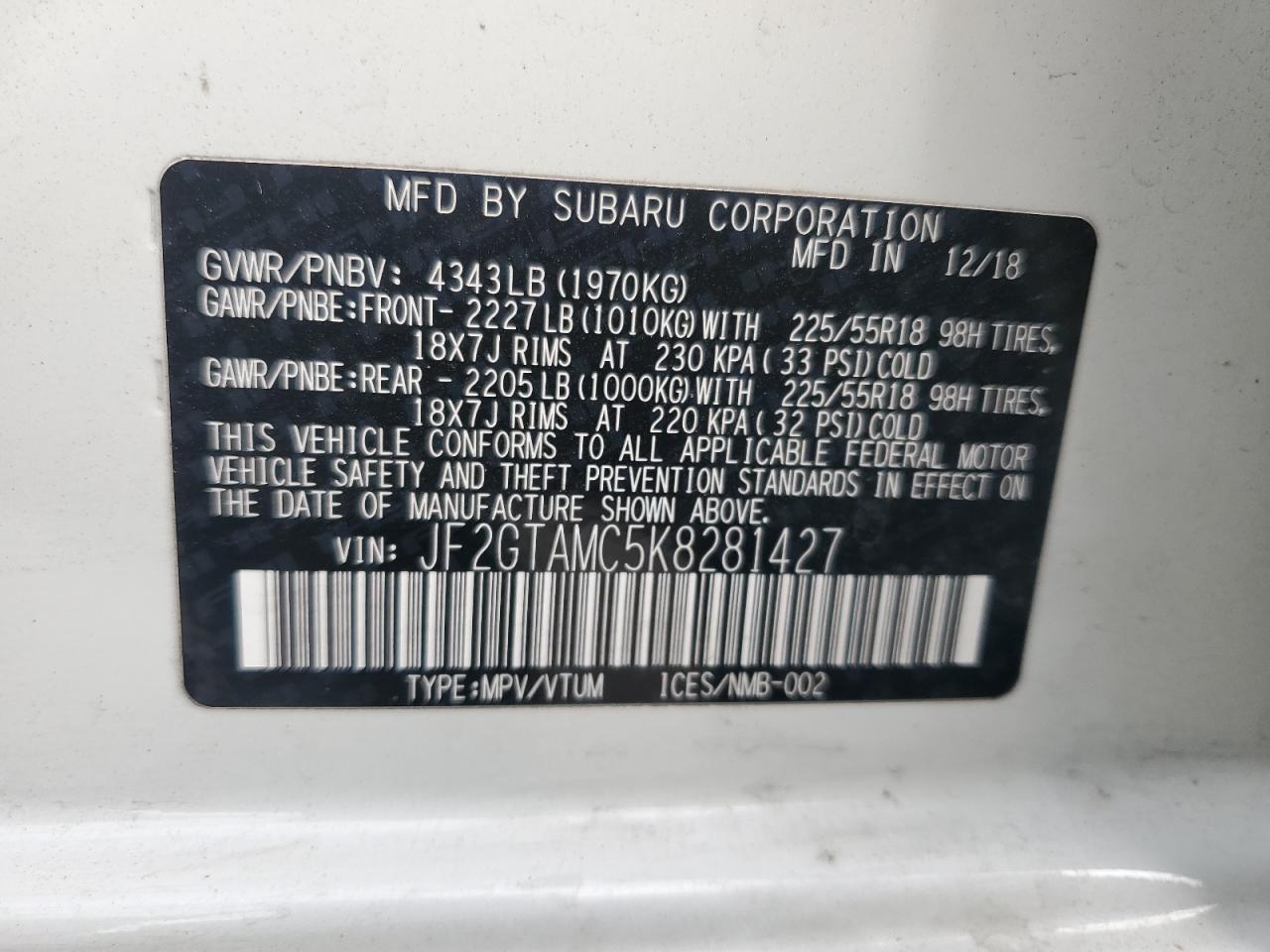 2019 Subaru XV - Image 12