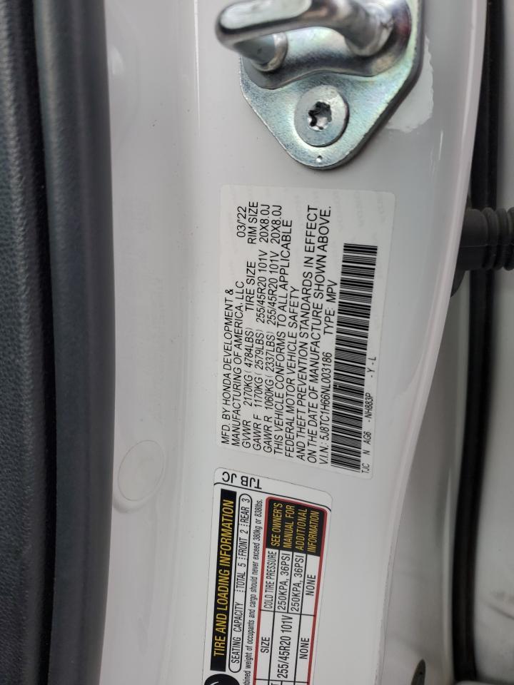 2022 Acura Rdx A-Spec VIN: 5J8TC1H66NL003186 Lot: 89118135