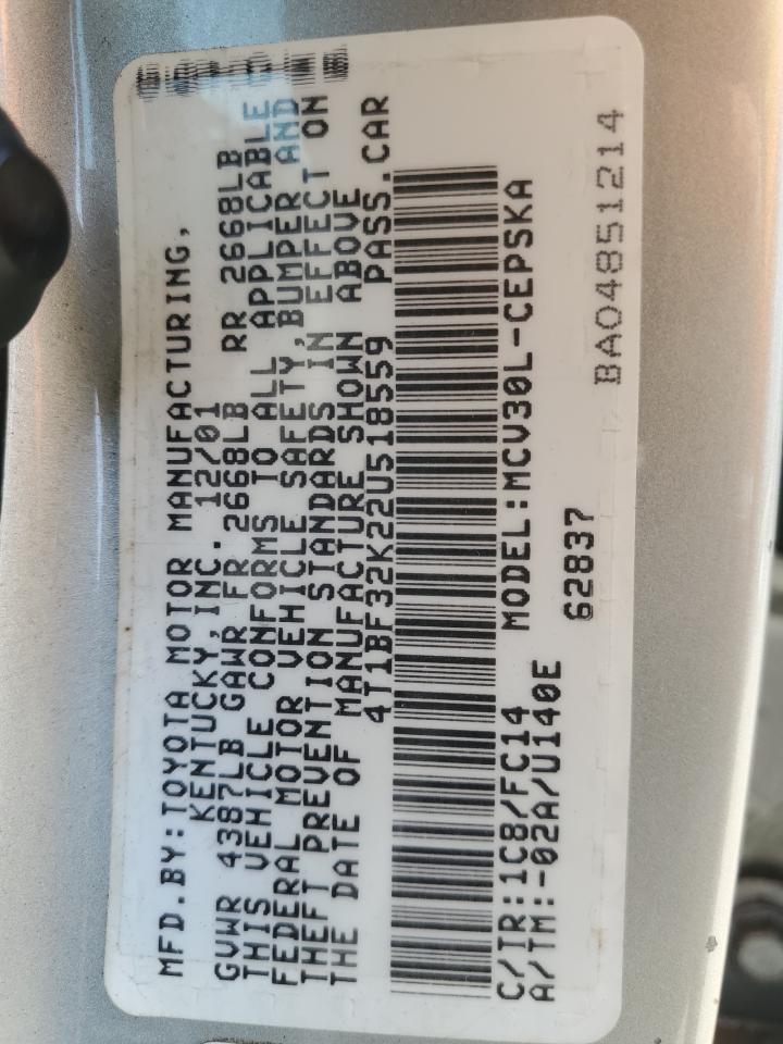 2002 Toyota Camry - Image 12