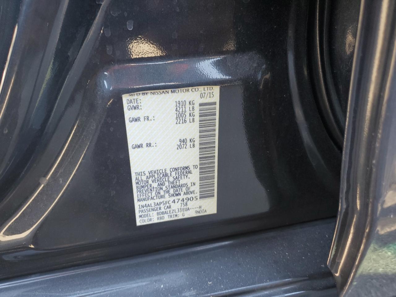 2015 Nissan Altima - Image 12