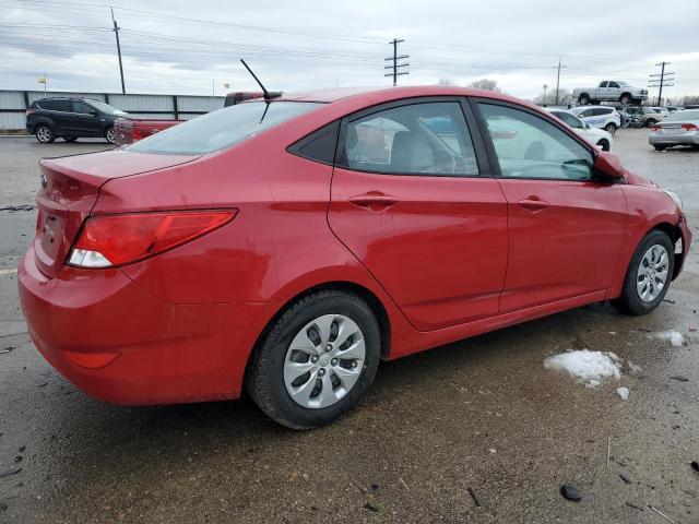  HYUNDAI ACCENT 2017 Красный