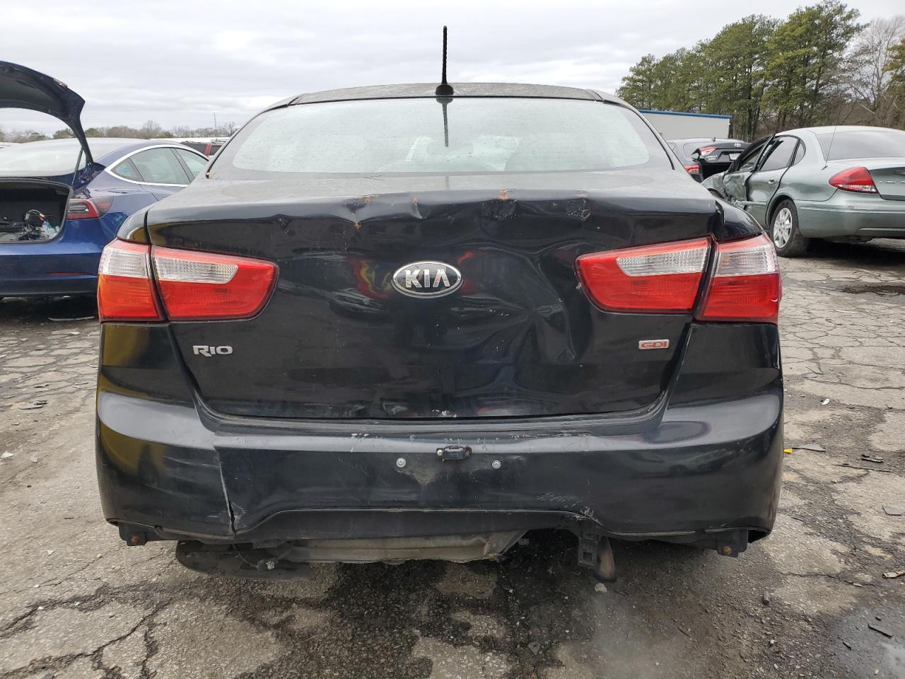 VIN KNADM4A37E6347641 2014 KIA RIO no.6