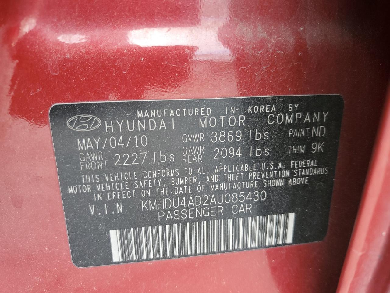 2010 Hyundai Elantra - Image 15