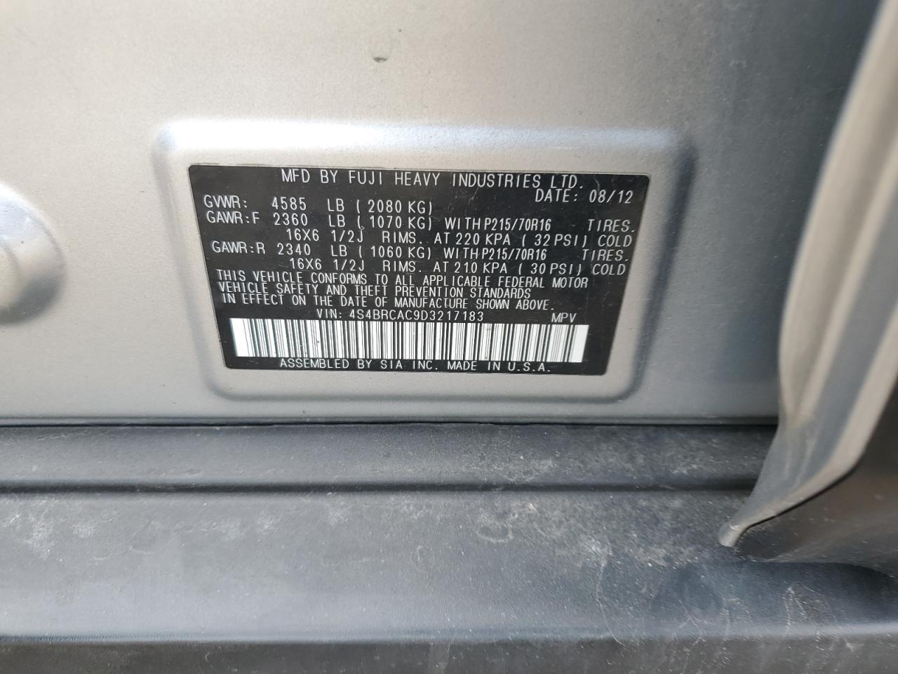 2013 Subaru Outback - Image 13
