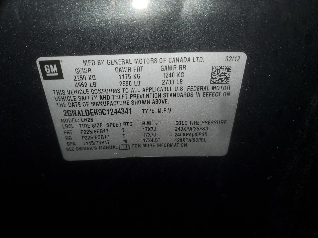 2012 Chevrolet Equinox - Image 16