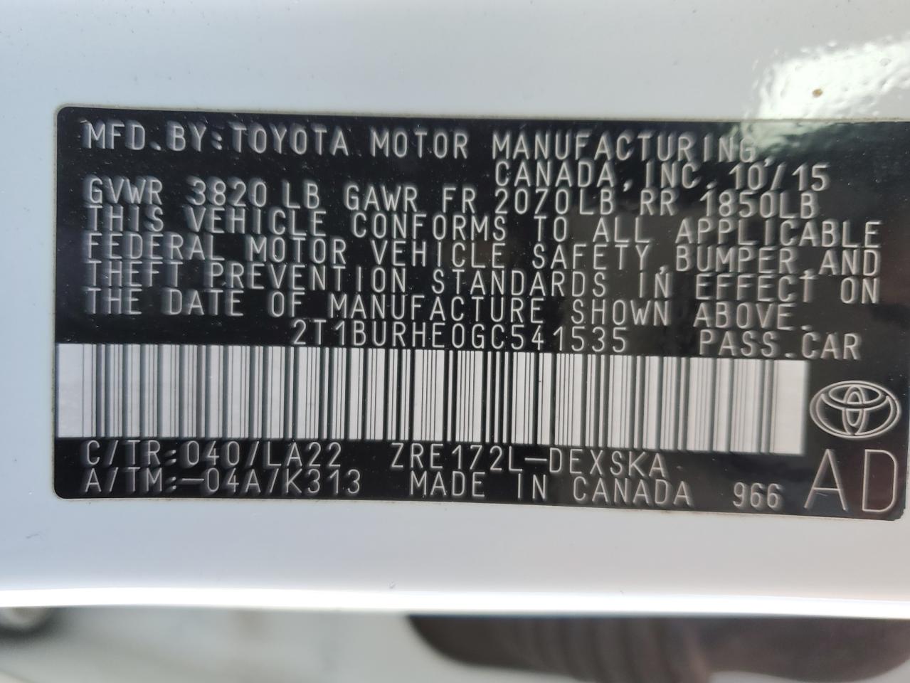 2016 Toyota Corolla - Image 14