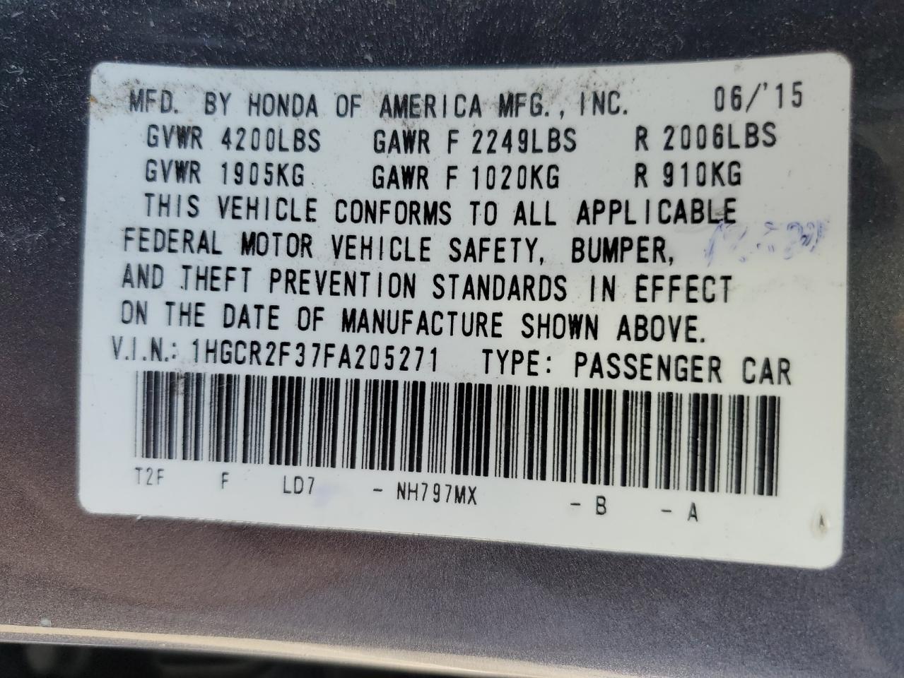 2015 Honda Accord - Image 13