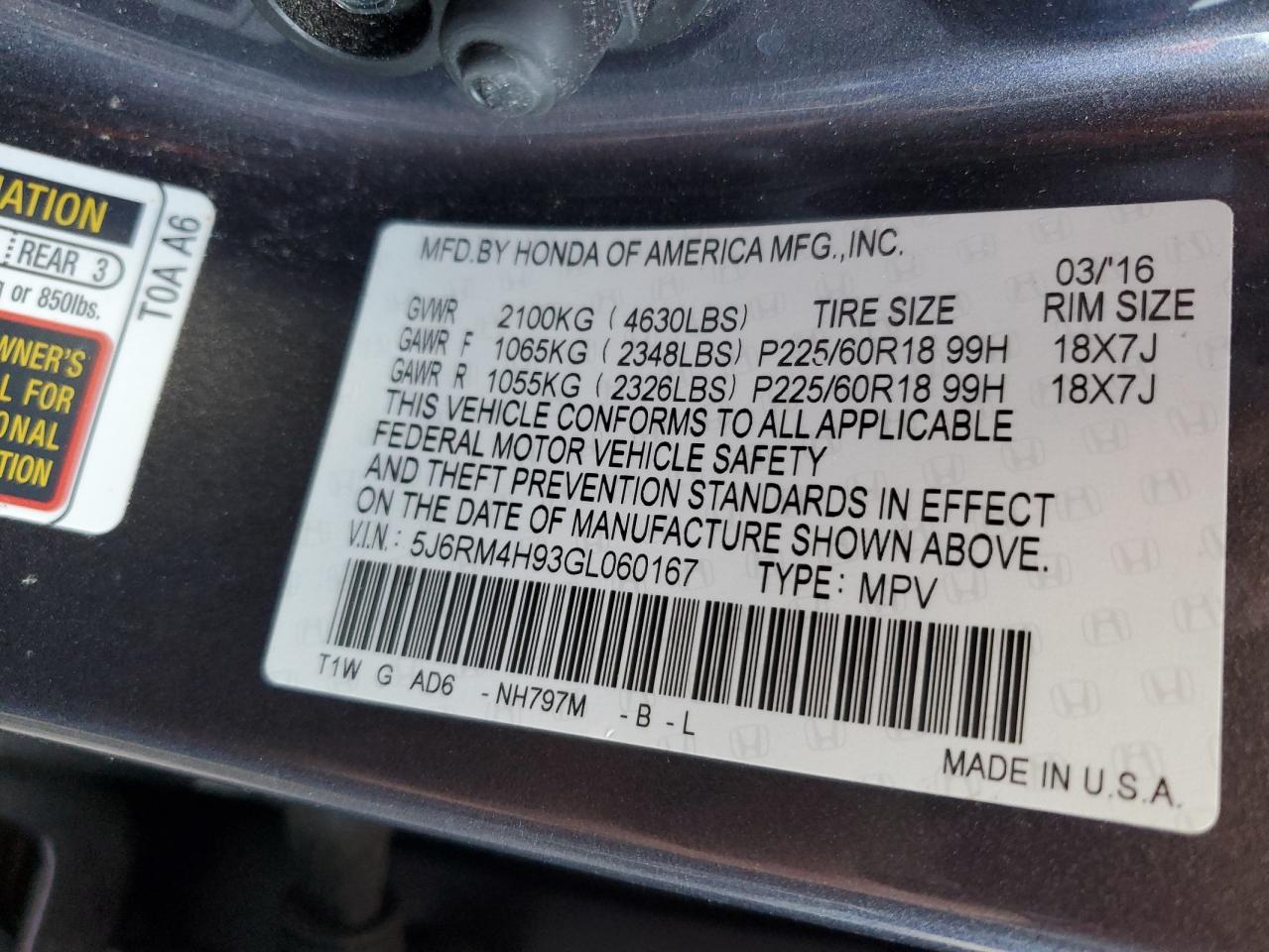2016 Honda CR-V - Image 13