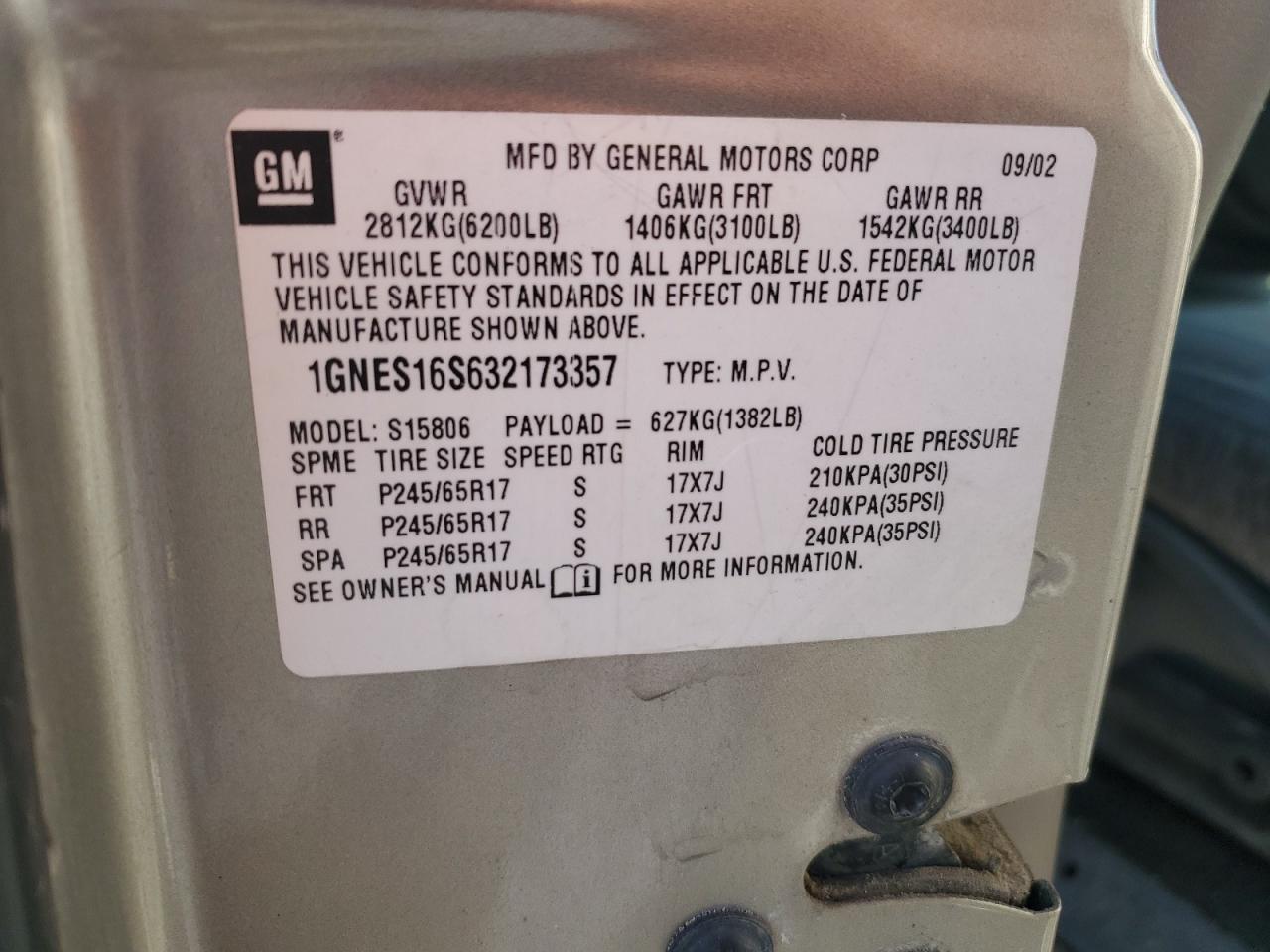 2003 Chevrolet TrailBlazer - Image 16