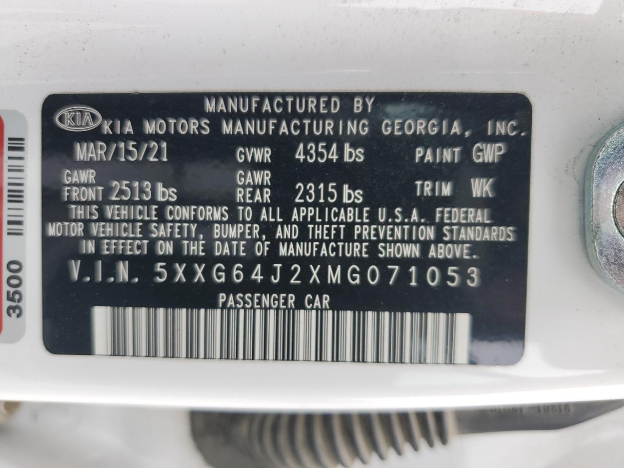 2021 Kia K5 - Image 14