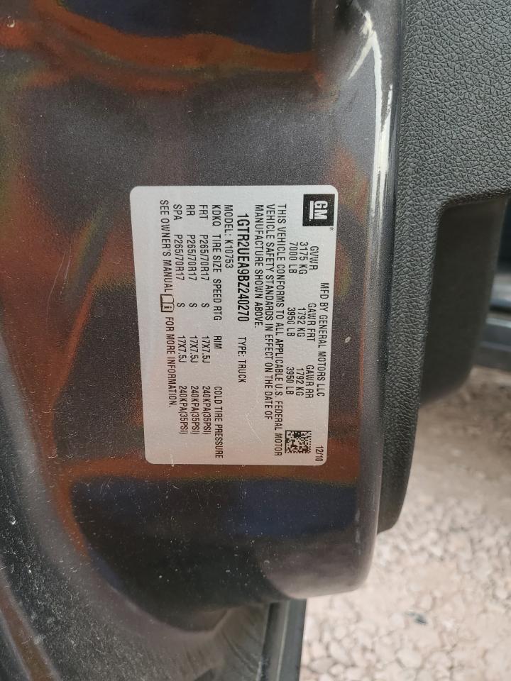 2011 GMC Sierra K1500 Sl VIN: 1GTR2UEA9BZ240270 Lot: 41574705