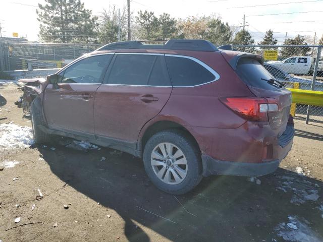  SUBARU OUTBACK 2016 Бордовый