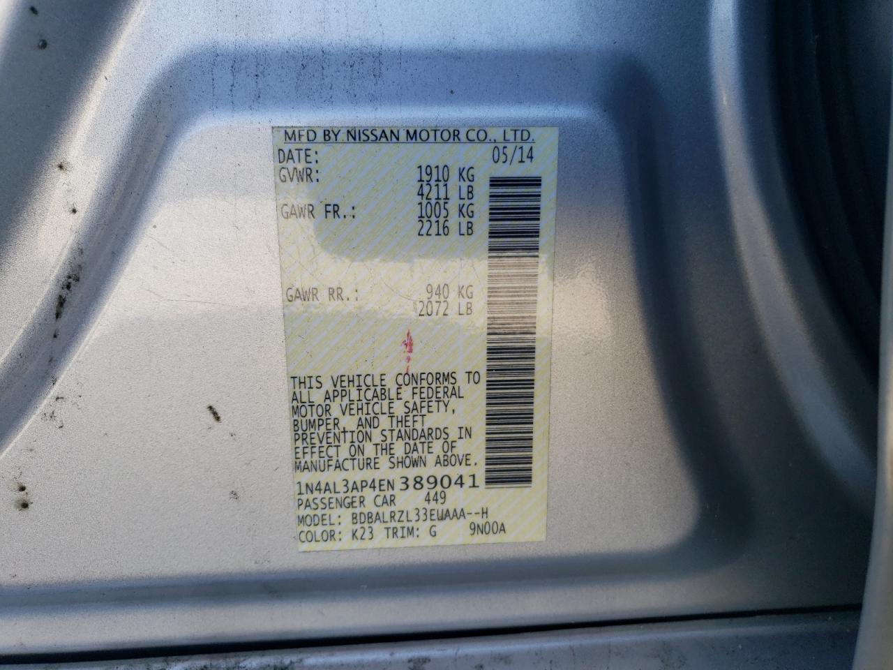 2014 Nissan Altima - Image 12
