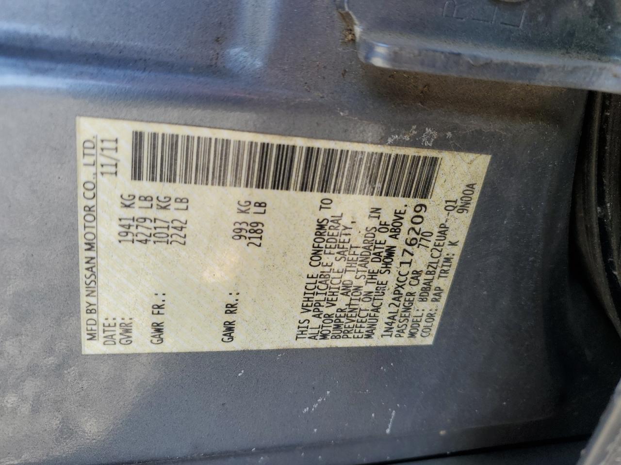2012 Nissan Altima - Image 12